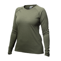 women-crewneck-top-green Merinovillane 160g alussärk naistele (S, M, XL)