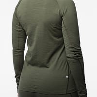 women-halfzip-top-green3 Meriinovillane 160g Half-Zip alussärk naistele (suurused S ja M)