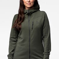 women-merino-hoodie-green2 Meriinovillane kapuutsiga jakk naistele, roheline (suurus XS)
