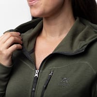 women-merino-hoodie-green5 Meriinovillane kapuutsiga jakk naistele, roheline (suurus XS)