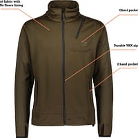 alaska-ms-juneau-powerfleece-jacket-moss-brown-2 Juneau Moss Brown naiste powerfliis