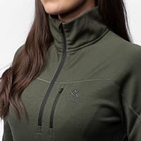 women-midlayer-top-green3 Meriinovillane Half-Zip 240g termosärk naistele (suurused XS, M ja XL)