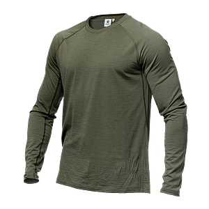 alaska-baselayer-top-green Merinovillane 160g alussärk