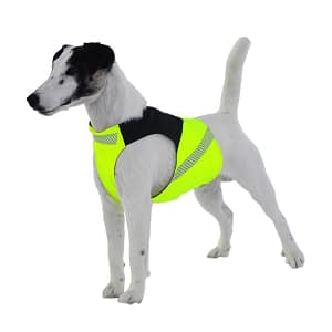 kolari_sporttiliivi_musta-keltainen Turvavest aktiivsele koerale (suurus S)