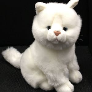 valge kass Kaisuloom “Kass” (24 cm), valge