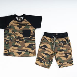 komplet-moro-t-shirt-spodenki Puuvillane camo komplekt lastele (86/92 ja 98/104 cm)