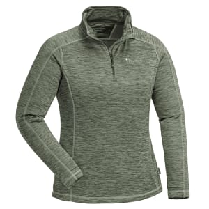 3154-142-01_Pinewood-Abisko-Midlayer-Half-Zip-Womens_Dark-Green-Melange Pinewood naiste mid layer Half-zip