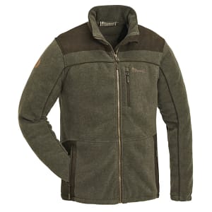 5067-702-1_Pinewood-Fleece-Jacket-Prestwick-Exklusive_Olive-Melange-Suede-Brown PINEWOOD Exclusive fliis meestele