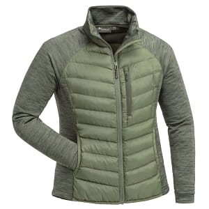 3011-736-01_Pinewood-Abisko-Hybrid-Power-Fleece-Jacket-Womans_Clover-Green-Dark-Green PINEWOOD Abisko Hybrid fliisjope naistele