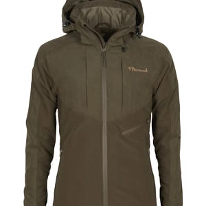 3984-244-01_Pinewood-Caribou-Hunt-Extreme-Jacket-Womens_Suede-Brown-Dark-Olive Pinewood Furudal Caribou Hunt Extreme jope naistele