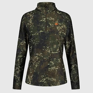 cooldry-halfzip-ws-bti1 Alaska CoolDry särk, BlindTech Forest naistele