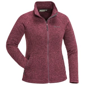 9372-586-01_Pinewood-Womens-Knitted-Jacket-Gabriella_Plum-Melange PINEWOOD Gabriella fliisjakk naistele, ploomililla (suurus L)