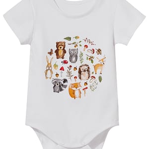 body-lesne-zwierzatka-krotki-rekaw-biale-wadera Beebi body, valge (lühike varrukas)