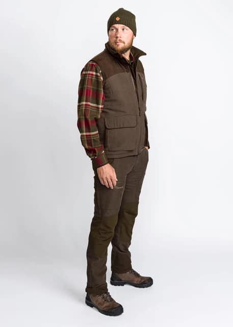 5985-244-63_Pinewood-Trousers-Caribou_Suede-Brown-Dark-Olive PINEWOOD Furudal Caribou Hunt püksid, brown/oliiv