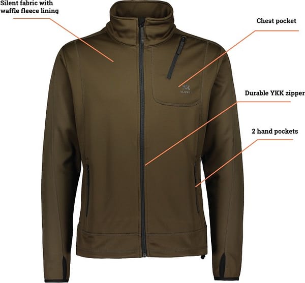 alaska-ms-juneau-powerfleece-jacket-moss-brown-2 Juneau Moss Brown naiste powerfliis