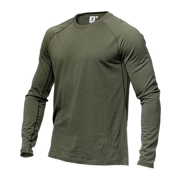 alaska-baselayer-top-green Merinovillane 160g alussärk