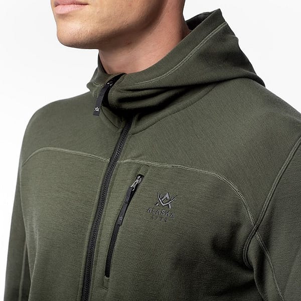 men-merino-hoodie-green4 Merinovillane kapuutsiga jakk (suurus XS)