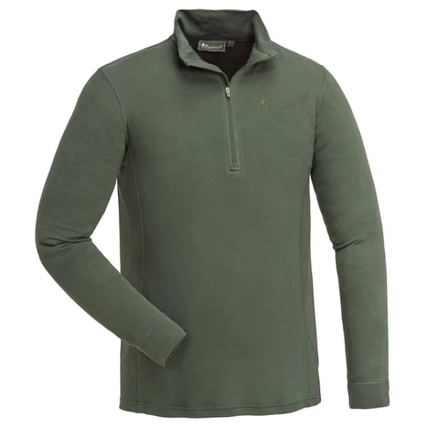 5406-733-01_Pinewood-Abisko-Merino-Base-Layer-Half-Zip-Mens_Dark-Mossgreen Pinewood Abisko Merino half-zip, oliiv