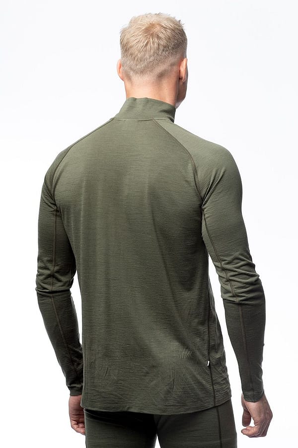 men-halfzip-top-green2 Merinovillane 160g Half-Zip alussärk (XS, S, M)